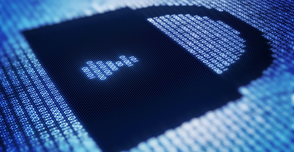 privacy online - digital lock